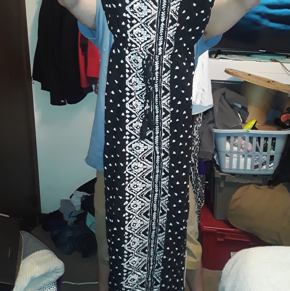 Very long lightweight summer dress